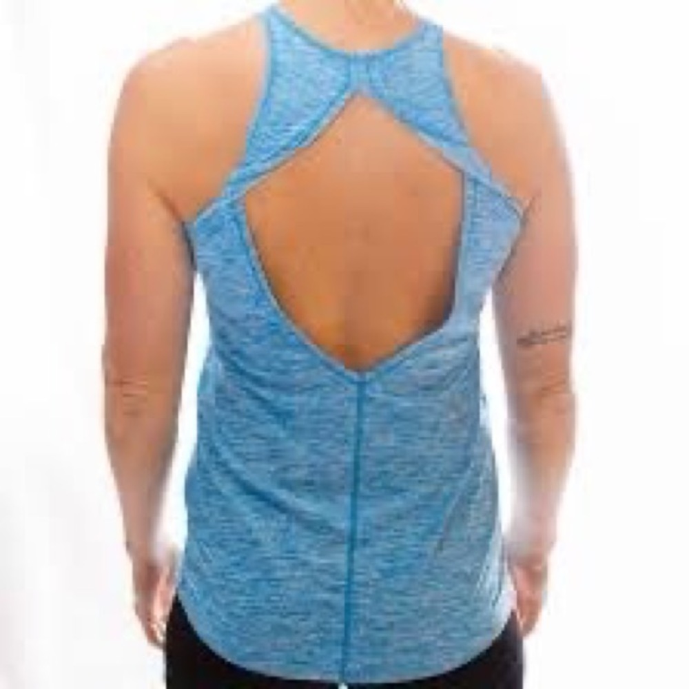 Born Primitive Blue Heather Racerback Tank Top - Picture 3 of 6